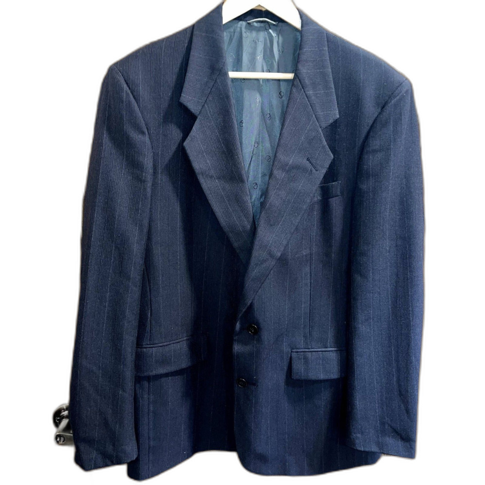 Christian Dior Le Connaisseur Blazer Pure Virgin Wool Union Made Black 42R
